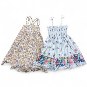 Tommy Bahama floral babydoll summer spring vacation dress Size 4T Lot of 2